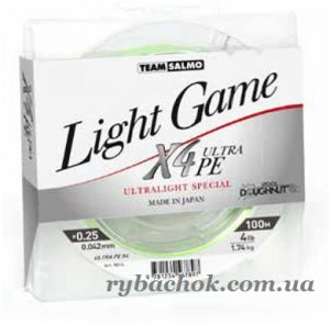 Шнур TEAM SALMO LIGHT GAME X4 ULTRA PE 5014 | Rybachok.com.ua